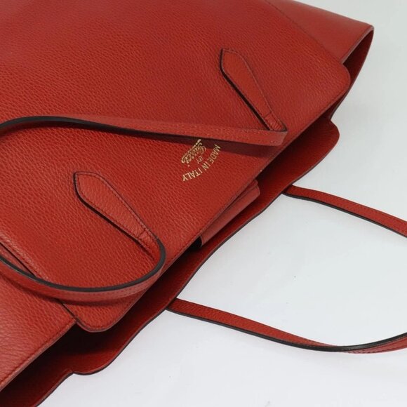 GUCCI Tote Bag Leather Red Gold 354397. Auth bs28080 - Picture 7 of 15